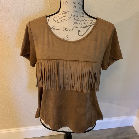 Orange Creek Tops - Orange Creek Fringe Top